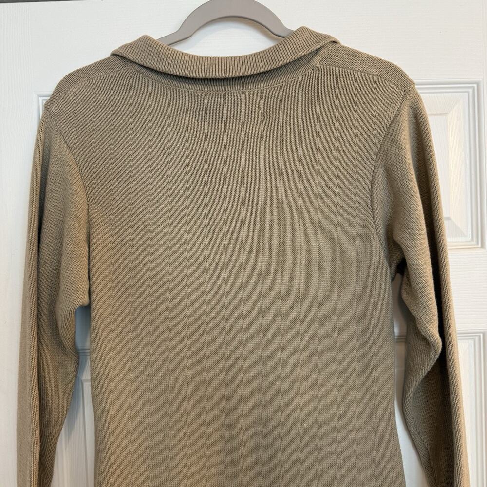 Peruvian Connection Maxi Dress Women’s Small Tan 100% Cotton Heavy Knit Cozy EUC - Picture 4 of 11